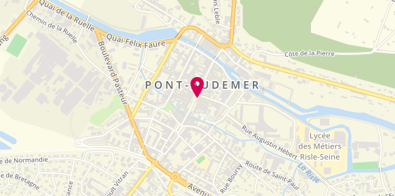 Plan de AGENCE JOUEN IMMOBILIER Pont-Audemer, 14 Rue de la République, 27500 Pont-Audemer