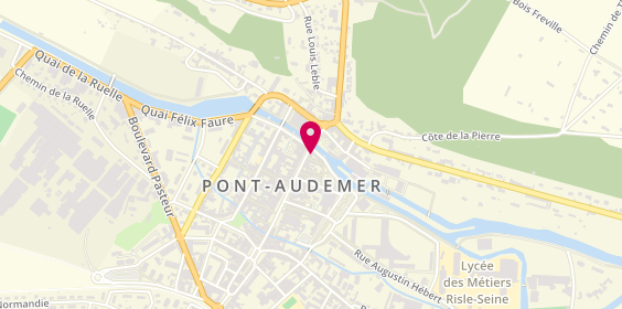 Plan de Agence immobilière BIAS Immobilier Pont Audemer, 82 Rue de la République, 27500 Pont-Audemer