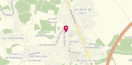 Plan de Lucile Immobilier - Agence immobilière, Breuil-le-Vert, Oise, 30 Rue des Grives Parking Auchan, 60600 Breuil-le-Vert