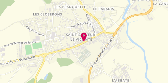 Plan de Agence du Donjon, 36 Rue Bottin Desylles, 50390 Saint-Sauveur-le-Vicomte
