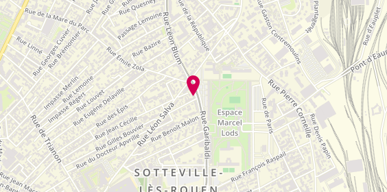 Plan de Laforet Immobilier, 64 Rue Garibaldi, 76300 Sotteville-lès-Rouen