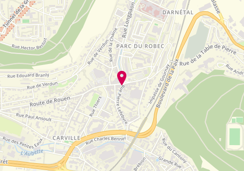Plan de Orpi Agences No1, 45 Rue Sadi Carnot, 76160 Darnétal