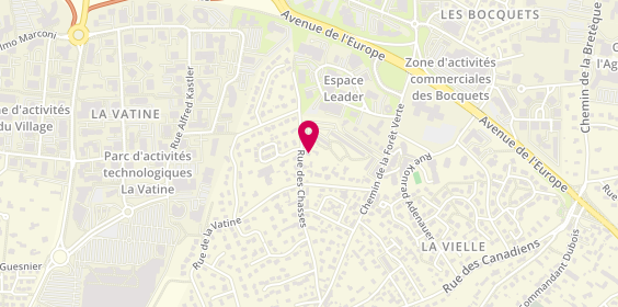 Plan de Stefanny JOURDAIN-PASQUIER Consultante immobilier le Bon Agent, 420 Rue des Chasses, 76230 Bois-Guillaume