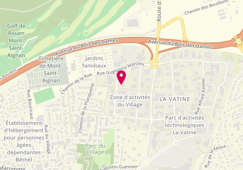 Plan de SPHERE IMMO - Expert immobilier neuf, 12 Rue Pierre Gilles de Gennes, 76130 Mont-Saint-Aignan