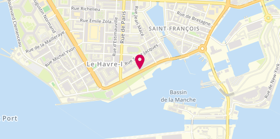 Plan de HM Immo-pro, 45 Quai de Southampton, 76600 Le Havre