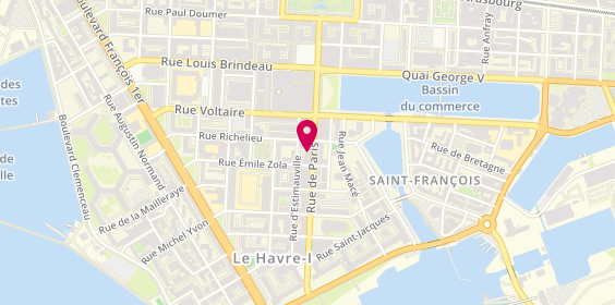 Plan de DEPORTE Annick CAPIFRANCE, 135 Rue de Paris, 76600 Le Havre