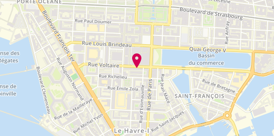 Plan de Stéphane Plaza Immobilier, 94 Rue Voltaire, 76600 Le Havre