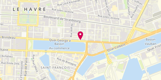 Plan de Omega Immobilier, 105 Quai George V, 76600 Le Havre
