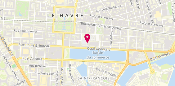 Plan de Agence de la Bourse, 11 place Jules Ferry, 76600 Le Havre