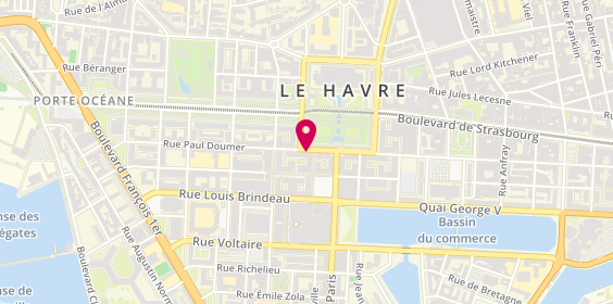 Plan de Agence immobilière l'Adresse Cabinet Manneville le Havre, 19 & 33 Pl. De l'Hôtel de Ville, 76600 Le Havre