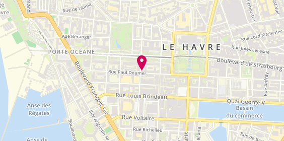 Plan de Agence immobilière Orpi Seine Immobilier le Havre, 57 Rue Paul Doumer, 76600 Le Havre