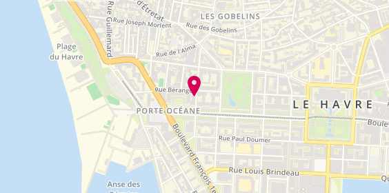 Plan de Cabinet Poulet Immobilier, 3 Rue Louis Philippe, 76600 Le Havre