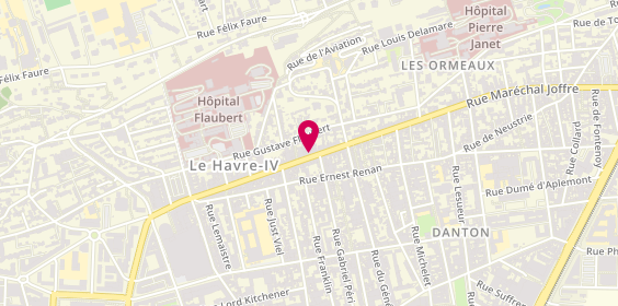 Plan de Lafayette Immobilier - Normandie Viager, 107, Bis
Av. René Coty, 76600 Le Havre