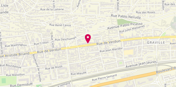 Plan de LOUISET Fabien Antoine, 91 Rue de Verdun, 76600 Le Havre