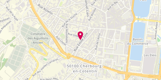 Plan de BON Nicolas, 20 Rue Emile Zola, 50100 Cherbourg-en-Cotentin