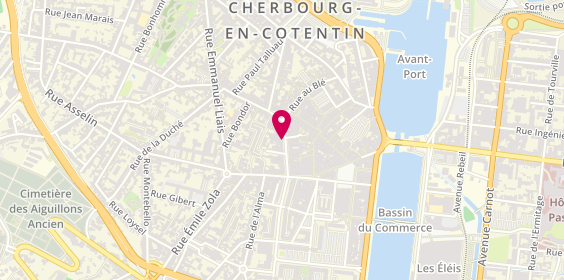 Plan de Stéphane Plaza Immobilier, 20 Rue Albert Mahieu, 50100 Cherbourg-en-Cotentin