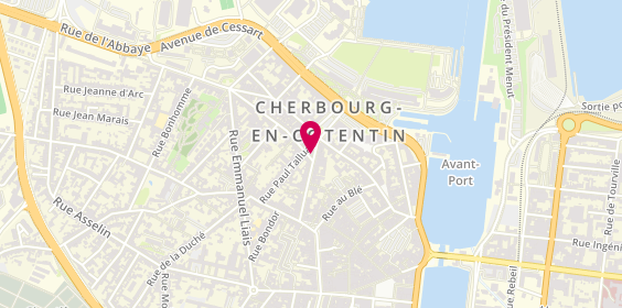 Plan de Agence GESTIM, 55 Rue François la Vieille, 50100 Cherbourg-en-Cotentin