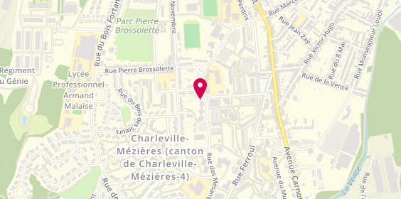 Plan de Espace Habitat, 8 Rue des Mésanges, 08000 Charleville-Mézières
