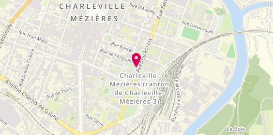 Plan de Rimbaud Immo, 7 avenue Forest, 08000 Charleville-Mézières