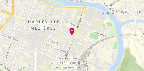Plan de Toutabitat, 39 avenue Forest, 08000 Charleville-Mézières