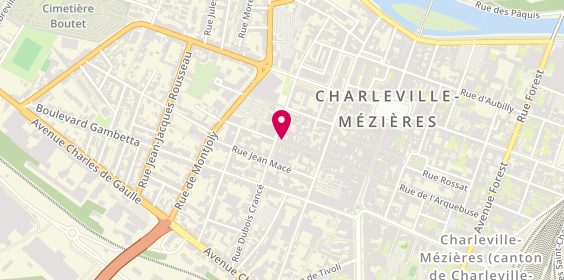 Plan de Immobilier Fischer, 76 Rue Bourbon, 08000 Charleville-Mézières