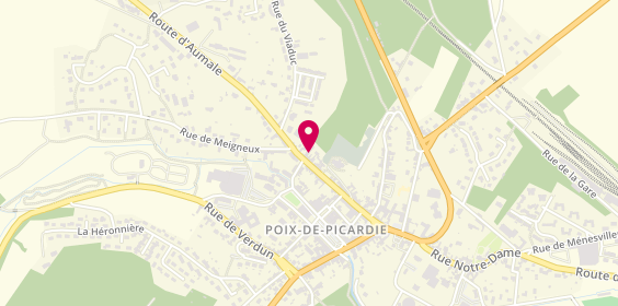 Plan de Francis GENSE Immobilier, 36 Rue Prte Boiteux, 80290 Poix-de-Picardie