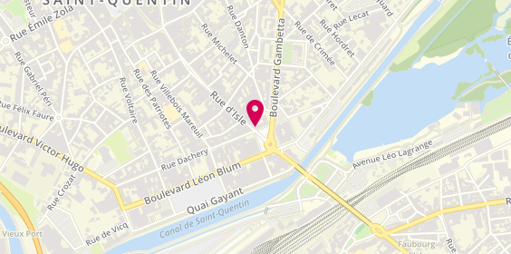 Plan de Citya Bernoville, 2 place du 8 Octobre, 02100 Saint-Quentin
