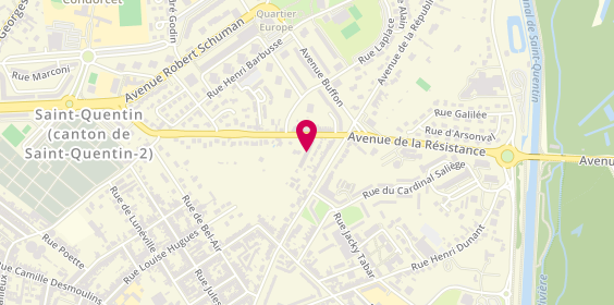 Plan de Hachet-moutier, 7 Rue Alexandre Ribot, 02100 Saint-Quentin