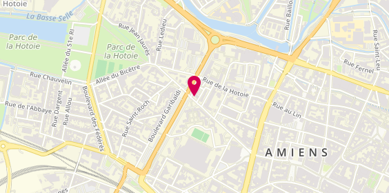 Plan de HBC expert immobilier, 36 Rue Jean Catelas, 80000 Amiens