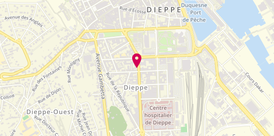 Plan de Agence Normande Immobiliere, 8 Rue Thiers, 76200 Dieppe