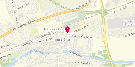 Plan de Adatys Groupe Immobilier, 14 place des Héros, 62117 Brebières