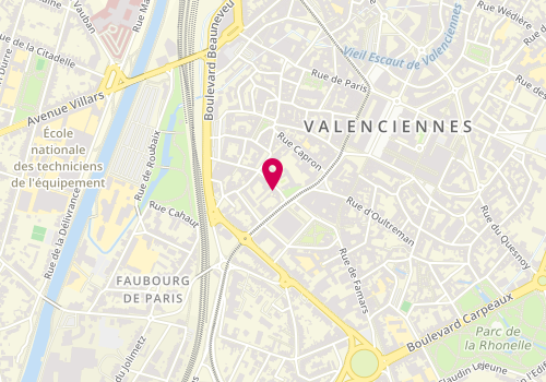 Plan de Caruso Immobilier, 3 Rue Notre Dame, 59300 Valenciennes