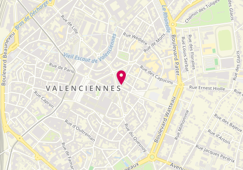 Plan de L' Immobilière Valenciennoise : BRAYE Anne-Sophie, 4 Rue de Mons, 59300 Valenciennes