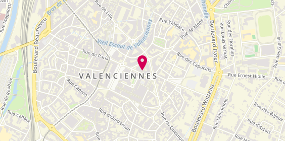 Plan de Agence Immobilière - Juliette Minne Immobilier, 13 Rue du Quesnoy, 59300 Valenciennes