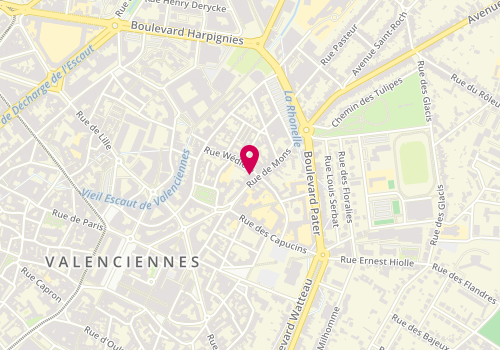 Plan de Stéphane Plaza Immobilier, 53 Rue de Mons, 59300 Valenciennes