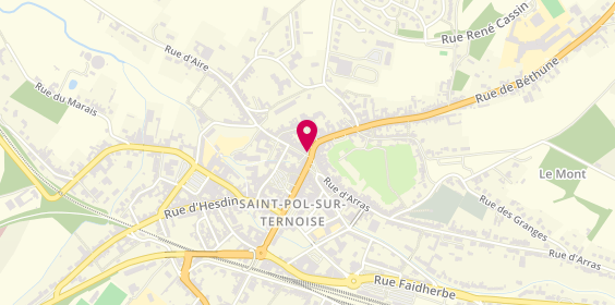 Plan de Bridoux Immo, 14 place du Maréchal Leclerc, 62130 Saint-Pol-sur-Ternoise