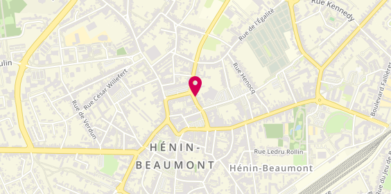 Plan de Qaza Immobilier, 154 Rue Montpencher, 62110 Hénin-Beaumont