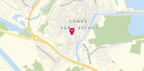 Plan de Société Immobilière Grand Hainaut, Agence de Condé-sur-l'Escaut, 8 Rue de l'Escaut, 59163 Condé-sur-l'Escaut