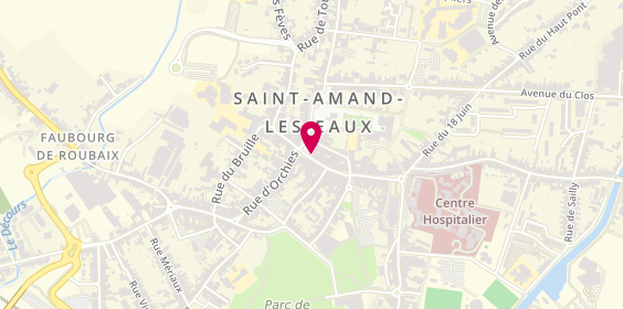 Plan de Immo Descamps, 1 Rue Thiers, 59230 Saint-Amand-les-Eaux