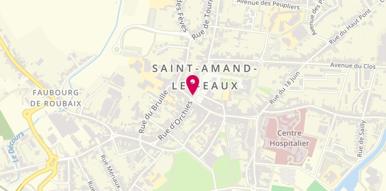 Plan de Orpi, 21 Grand'place, 59230 Saint-Amand-les-Eaux