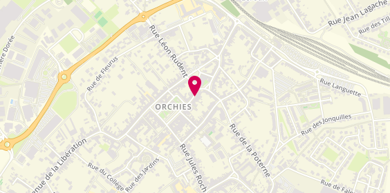 Plan de ABRINOR Immobilier Orchies, 14 Rue de l'Église, 59310 Orchies
