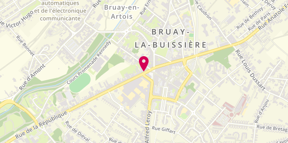 Plan de Stephane Plaza Immobilier, 64 Rue de la République, 62700 Bruay-la-Buissière