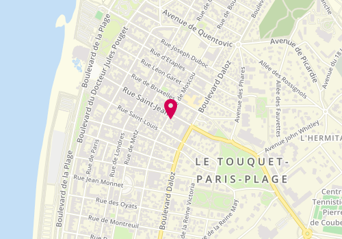 Plan de L'Adresse, 53 Rue de Moscou, 62520 Le Touquet-Paris-Plage