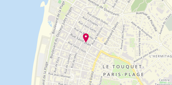 Plan de Agence Centrale, 50 Saint Jean, 62520 Le Touquet-Paris-Plage