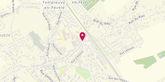 Plan de La Cense Immobilier, 1 Rue de la Gare, 59242 Templeuve-en-Pévèle