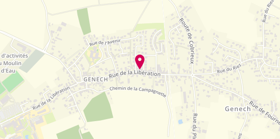 Plan de ARO Immobilier Genech Pévèle Mélantois, 1263 Rue de la Libération, 59242 Genech