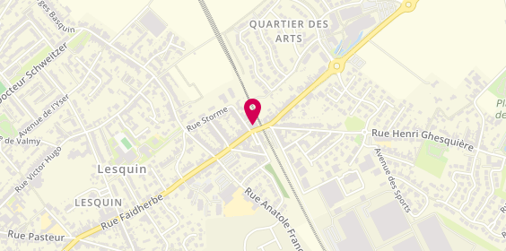 Plan de L’ALLIANCE IMMOBILIER LESQUIN, 135 Rue Faidherbe, 59810 Lesquin