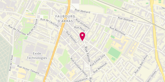 Plan de Vacherand Immobilier - Faches-Thumesnil, 73 Rue Ferrer, 59155 Faches-Thumesnil