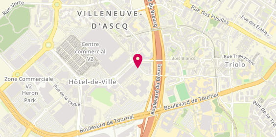 Plan de Sereino Gestion, 4 Rue Entre 2 Villes, 59650 Villeneuve-d'Ascq