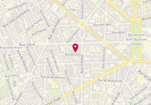 Plan de Berteaux H. Immobilier, 28 Rue de Lens, 59000 Lille
